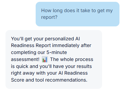 Tidio AI response
